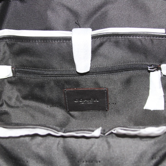 NWT COACH Designer Bag Black Leather Backpack - Picture 12 of 12